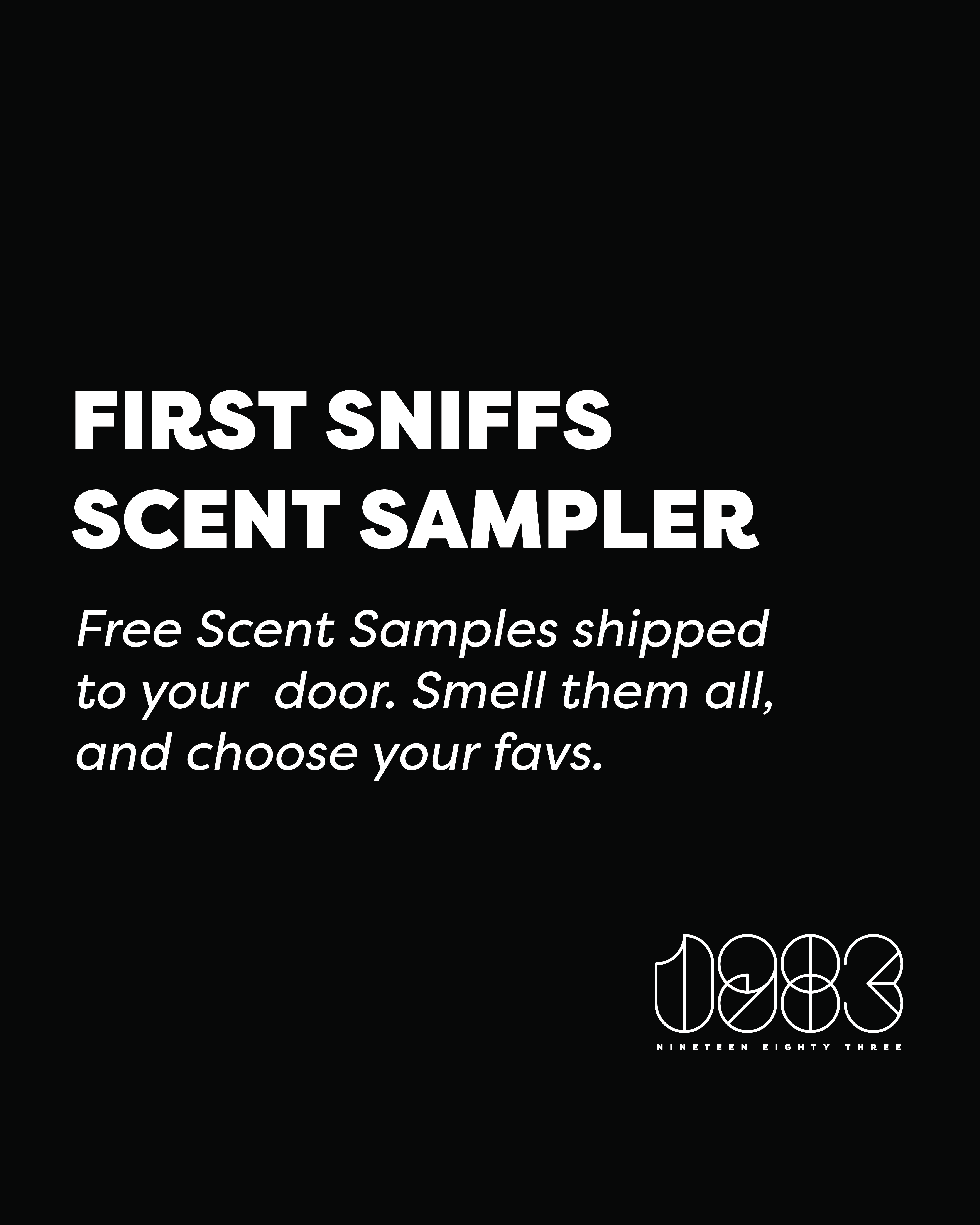 First Sniffs - Scent Samples